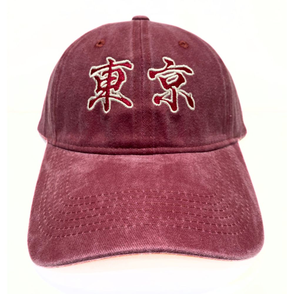 ウォッシュドキャップ 刺繡 東京 WASHED CAP TOKYO