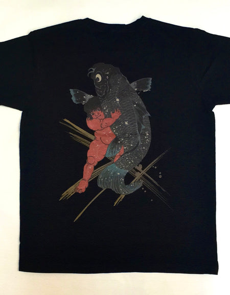 抜染 スラブ 天竺 般若 鯉 Tシャツ