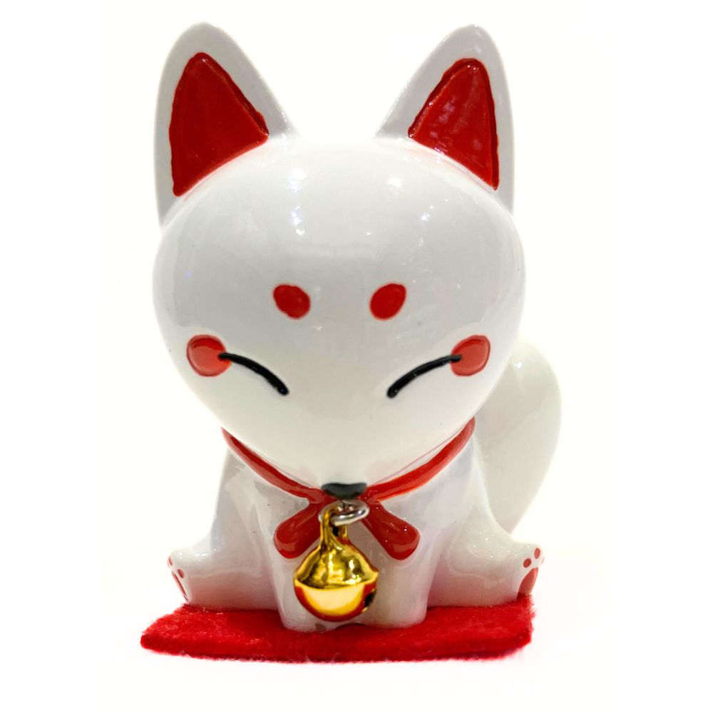 柴犬 招き猫 白狐 ミニサイズ 置物 日本 お土産 dog cat fox minifigure