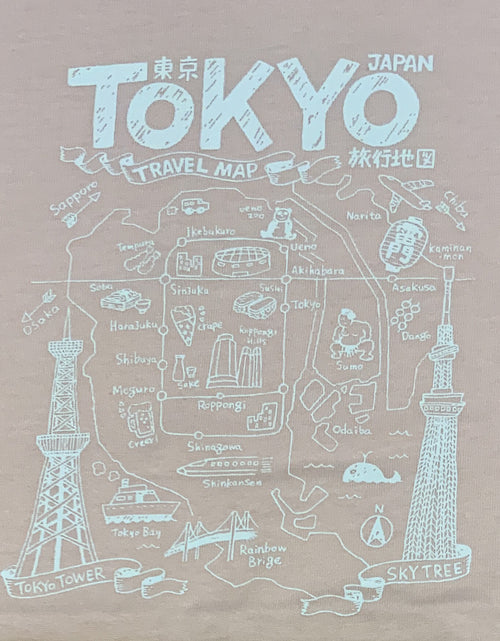 ギャラリービューアに画像を読み込む, TOKYO MAP kids Tシャツ
