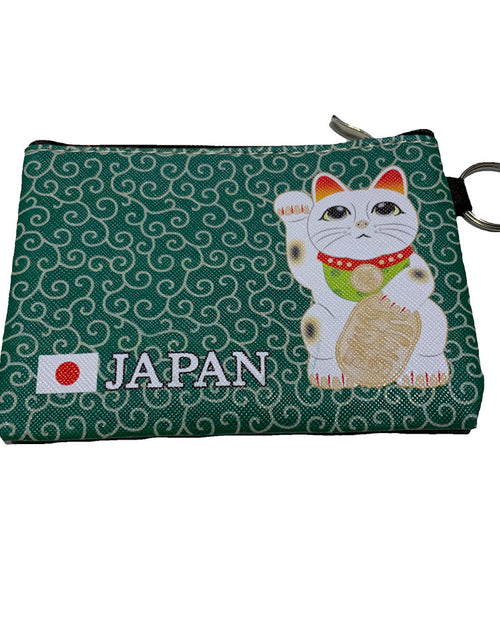 Load image into Gallery viewer, 和柄ミニポーチ　招き猫　神奈川沖浪裏　舞妓
