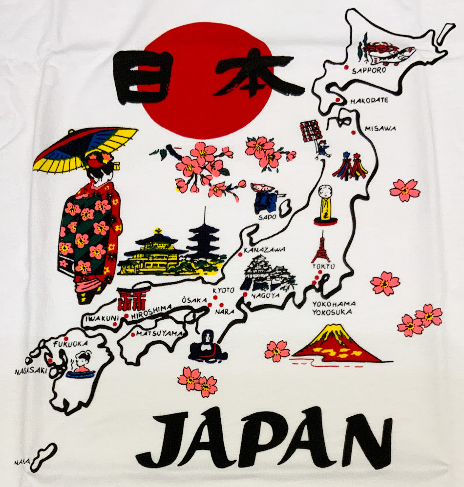 日本地図 kids Tシャツ