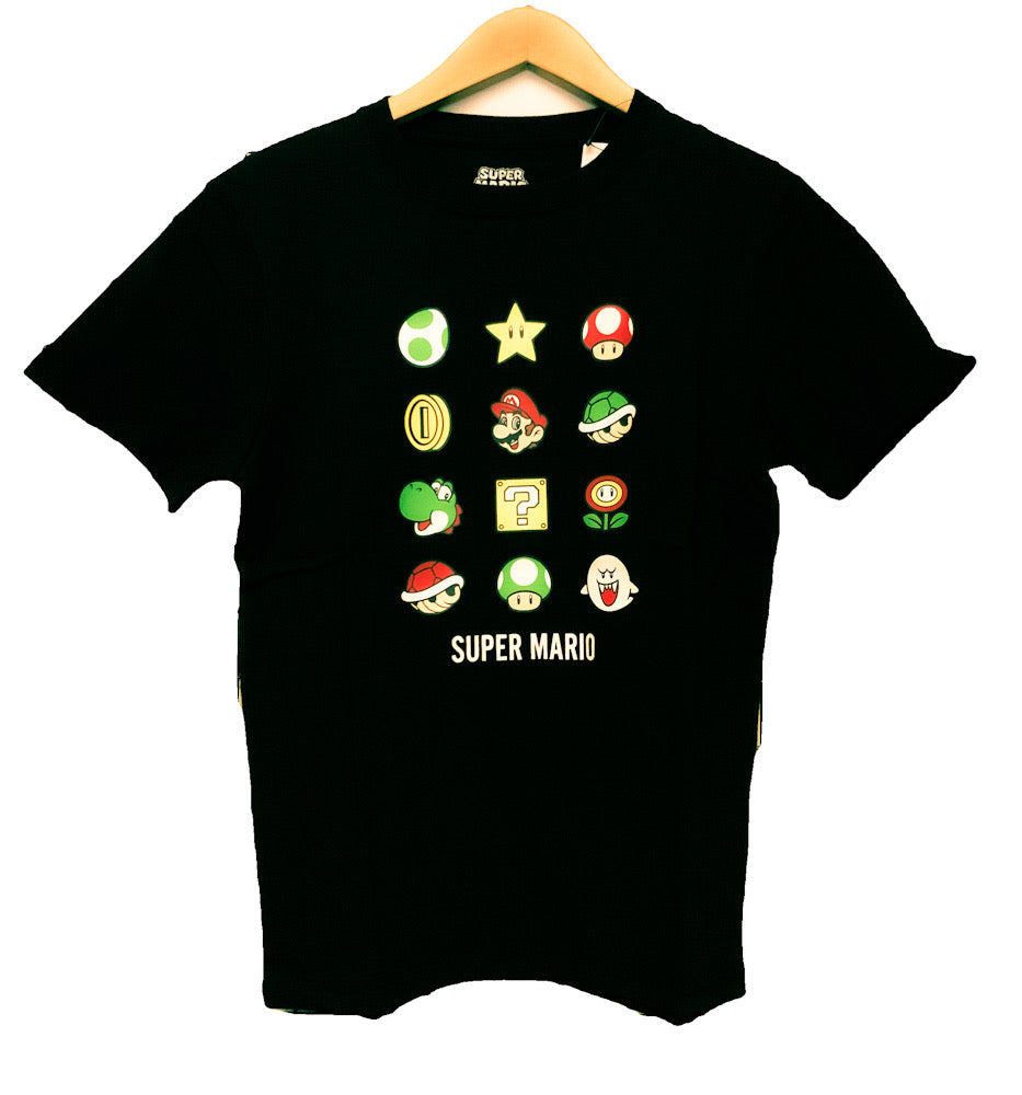 スーパーマリオ  アイコン集 Tシャツ