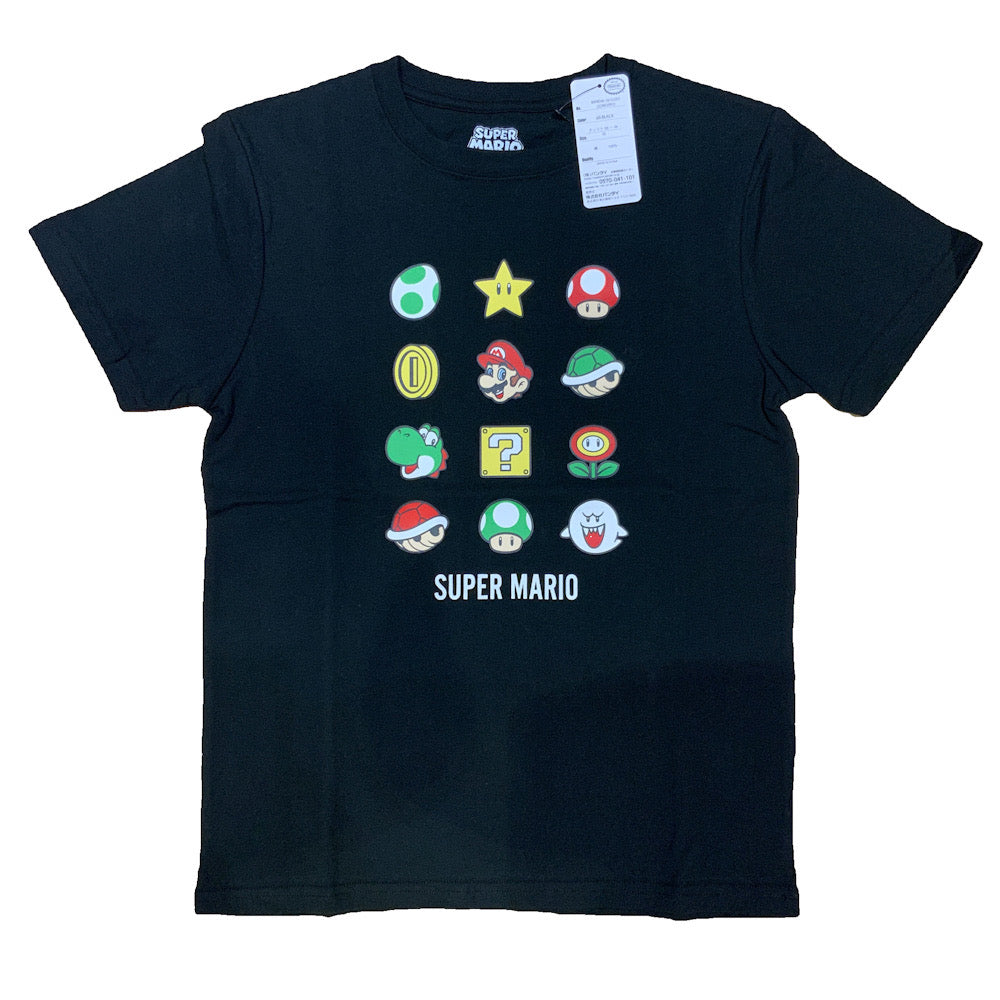 スーパーマリオ  アイコン集 Tシャツ