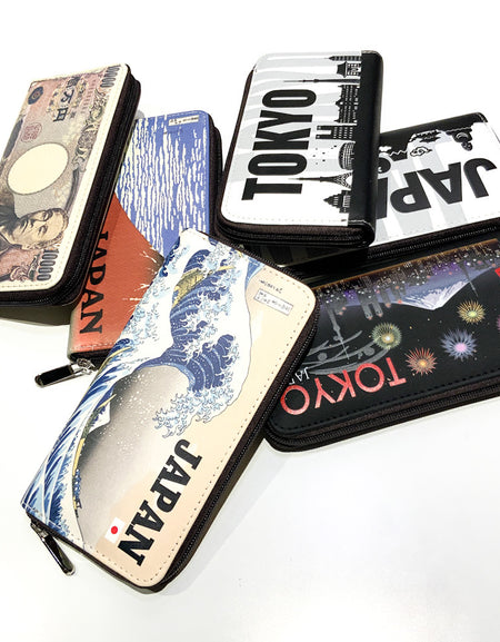 長財布　一万円　渋沢栄一　赤富士　TOKYO JAPAN