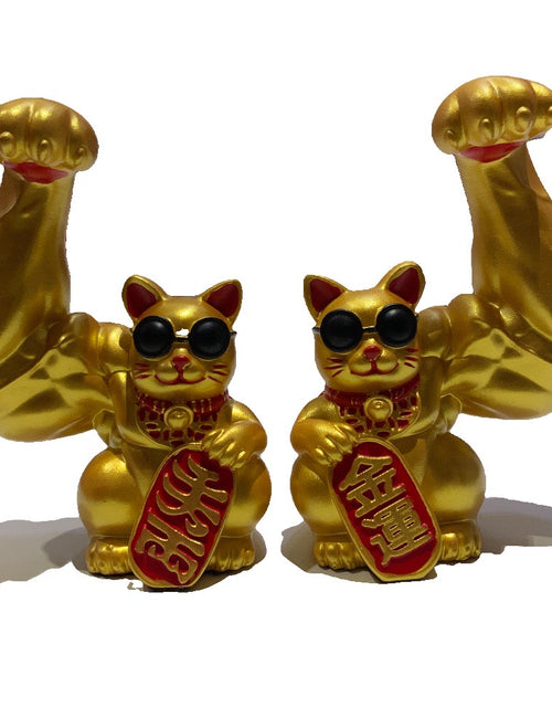 ギャラリービューアに画像を読み込む, マッチョ　マッスルペア　招き猫　Macho Muscle Pair Lucky Cat
