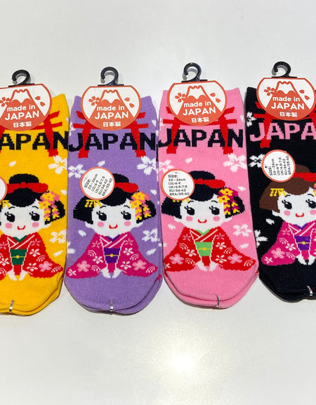 おもしろい先丸ソックス 舞妓