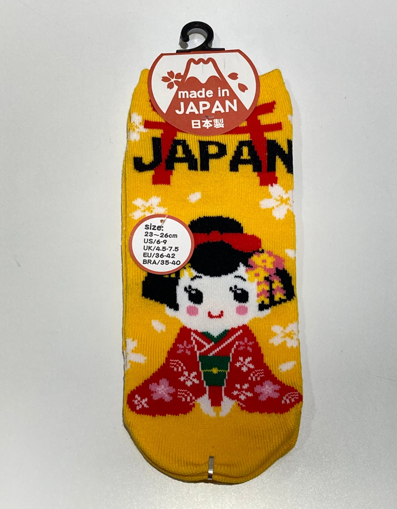 おもしろい先丸ソックス 舞妓