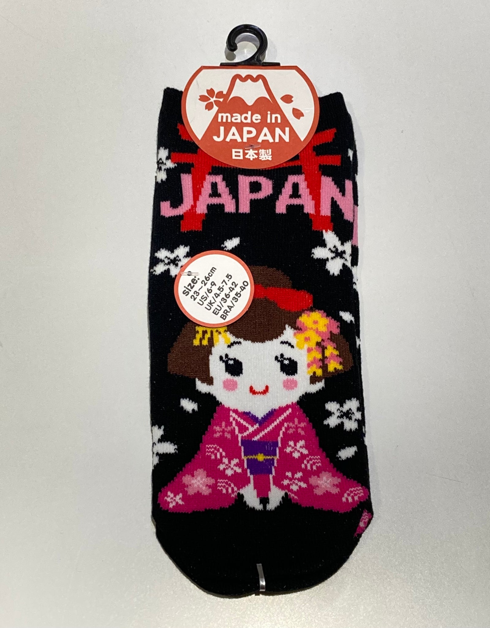 おもしろい先丸ソックス 舞妓