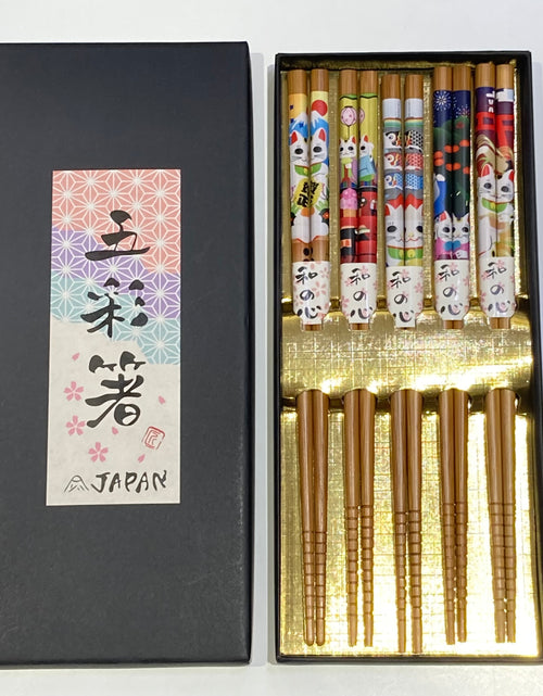 ギャラリービューアに画像を読み込む, 五膳箸 箸５セット
