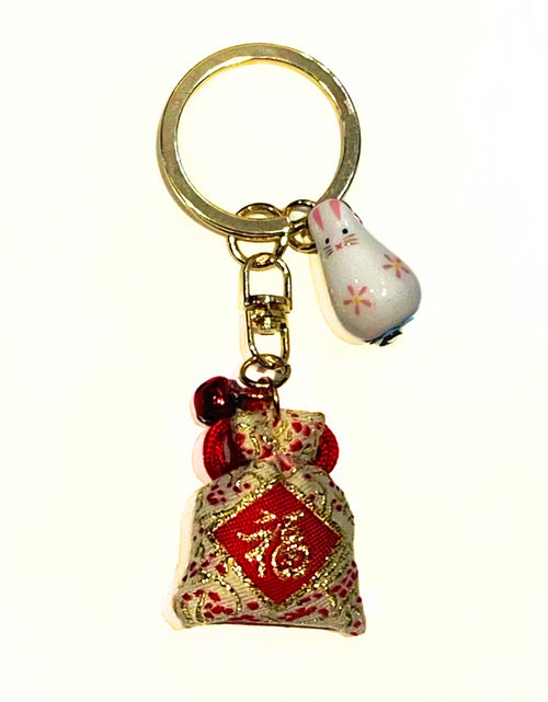 ギャラリービューアに画像を読み込む, 陶器お守りキーホルダー
