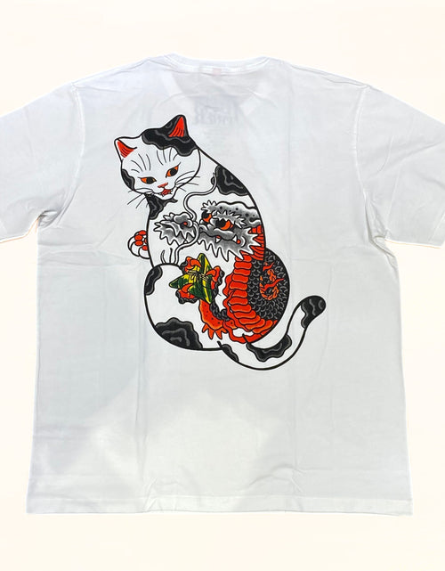 ギャラリービューアに画像を読み込む, HYPER TYGER TSHIRTS CAT Tシャツ 猫 和柄
