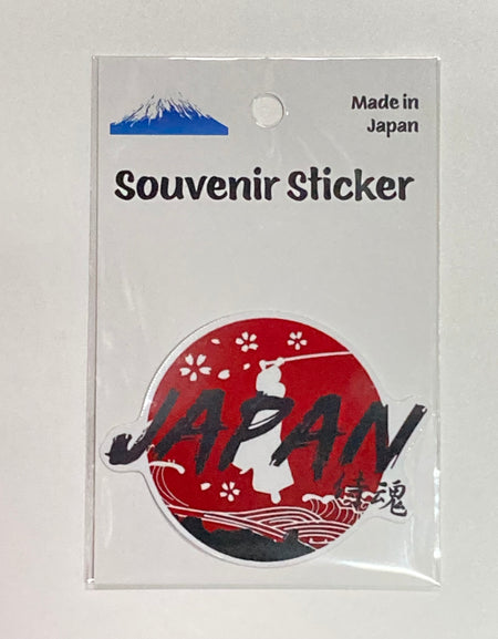 オリジナル お土産 日本 侍 招き猫 スーベニア ステッカー 日本製 souvenir stickers Japan samurai lucky cat made in japan