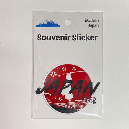 オリジナル お土産 日本 侍 招き猫 スーベニア ステッカー 日本製 souvenir stickers Japan samurai lucky cat made in japan