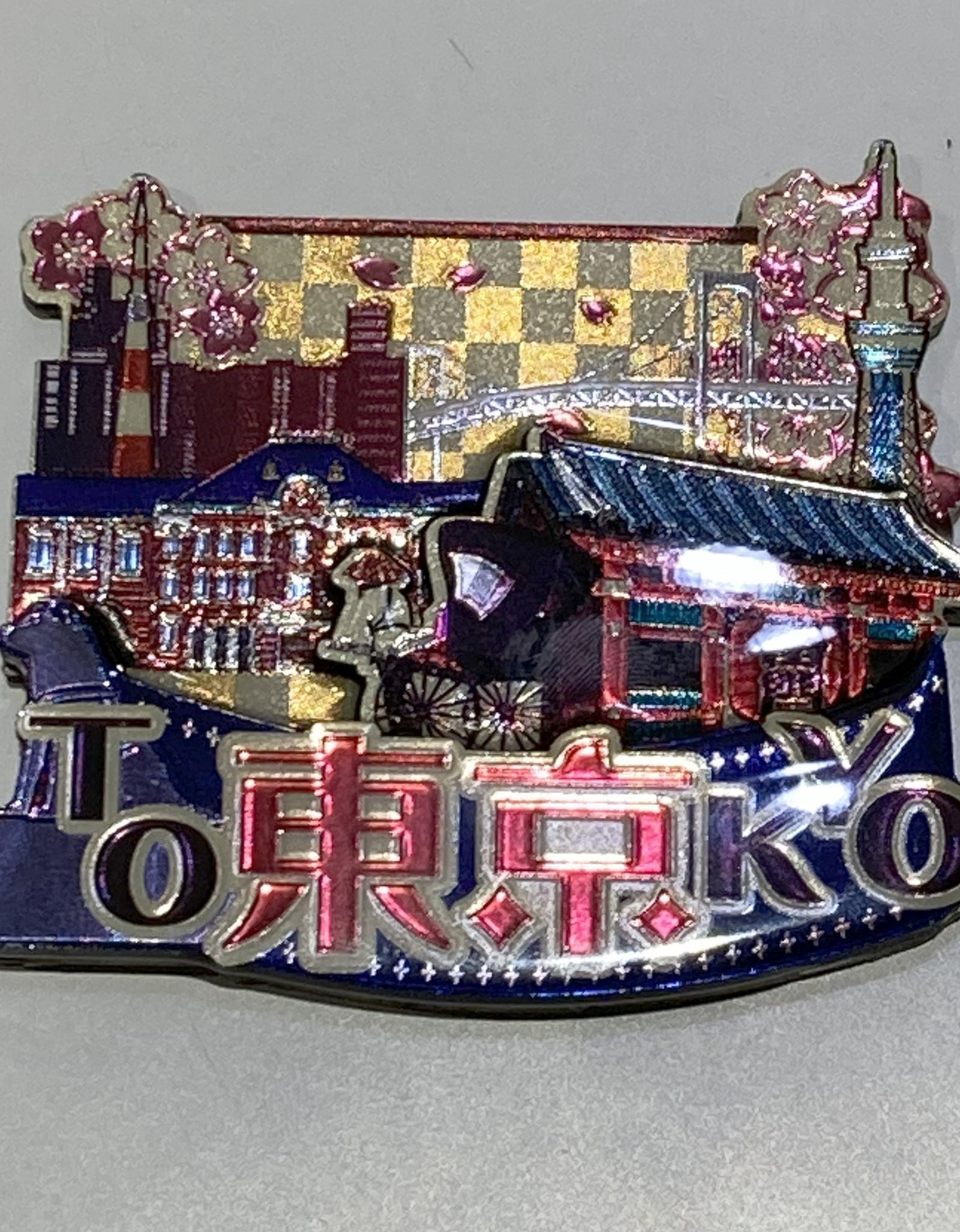 木製マグネット 東京レトロ　TOKYO