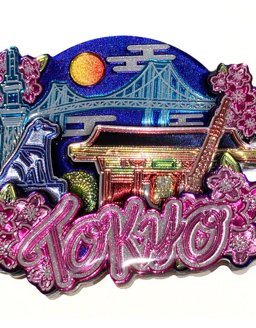 ギャラリービューアに画像を読み込む, 木製マグネット TOKYO ネオン
