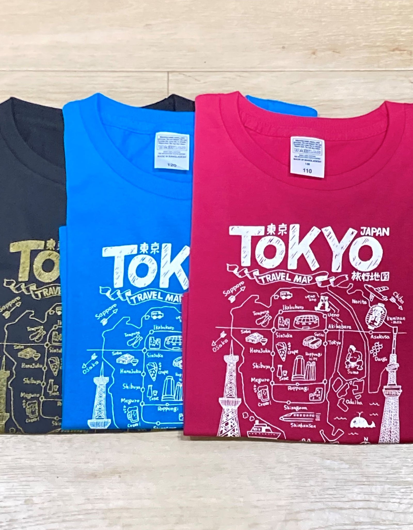 KIDS TOKYO MAP Japan Tシャツ