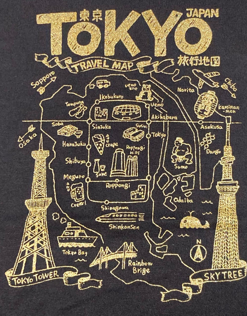 Load image into Gallery viewer, KIDS TOKYO MAP Japan Tシャツ
