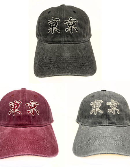 ウォッシュドキャップ 刺繡 東京 WASHED CAP TOKYO