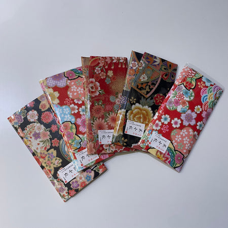 日本製 花小紋 ちりめん 長財布 お札入れ