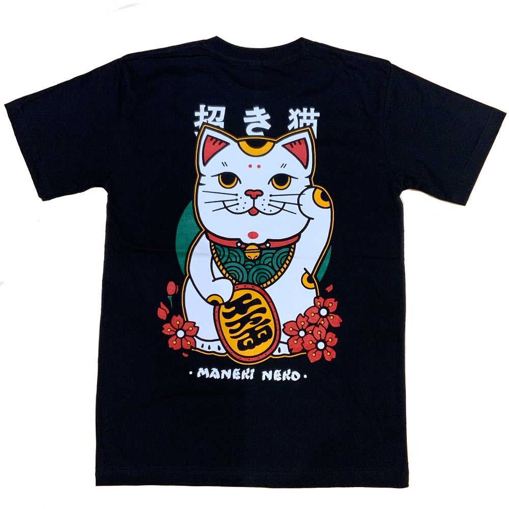 招き猫 LUCKY CAT Tシャツ