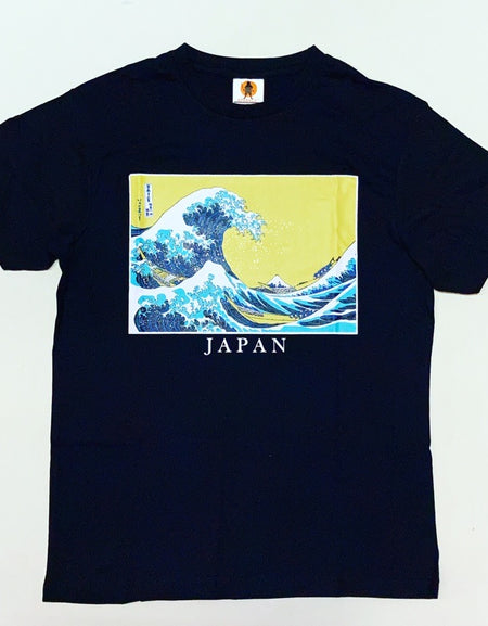 北斎  浪裏 Tシャツ