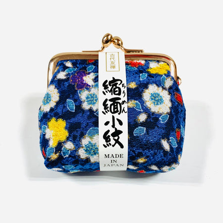 日本製 ちりめん がま口 小銭入れ　