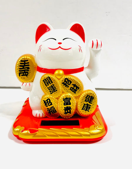 ソーラーフイギュア 招き猫 (中)　