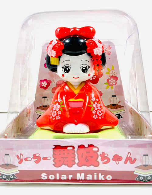 ギャラリービューアに画像を読み込む, ソーラー フィギュア 舞妓 こけし　
