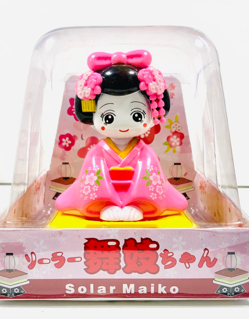ギャラリービューアに画像を読み込む, ソーラー フィギュア 舞妓 こけし　
