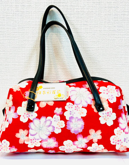 日本製 天チャック 2本手 ボストン バッグ