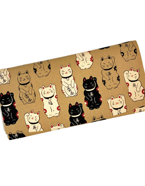 日本製 招き猫 長財布 お札入れ – Sparkle Tokyo