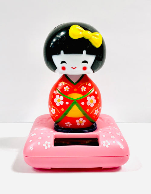 ギャラリービューアに画像を読み込む, ソーラー フィギュア 舞妓 こけし　
