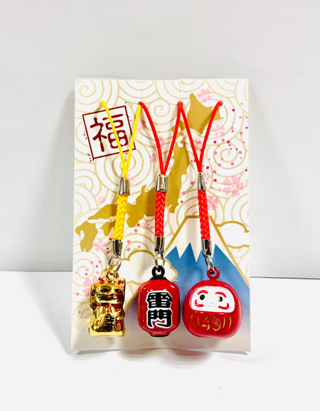 鈴 根付け 3P set