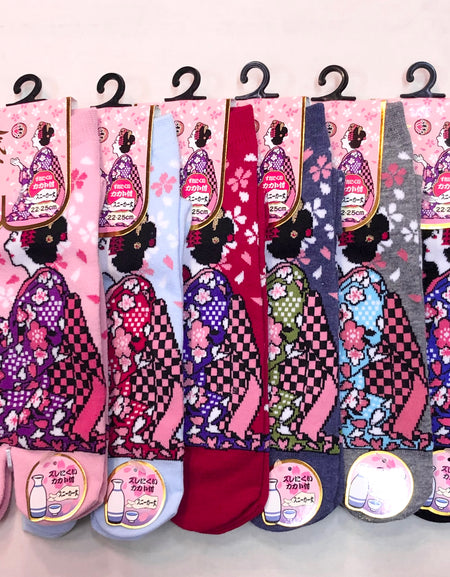 足袋ソックス レディース 桜花びら舞妓