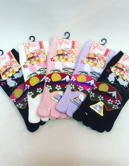 五本指ソックス レディース 月見うさぎ