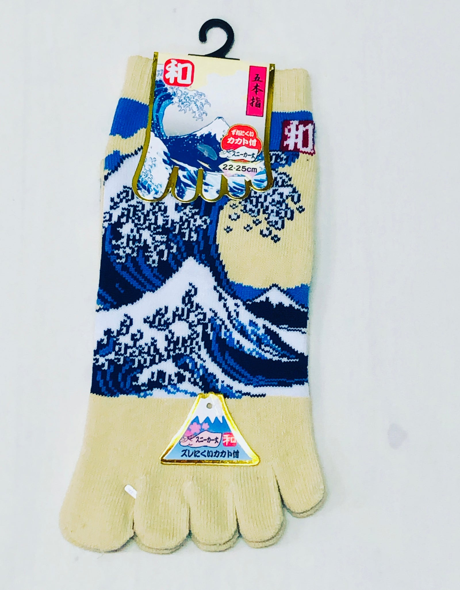 五本指ソックス レディース 北斎 浪裏