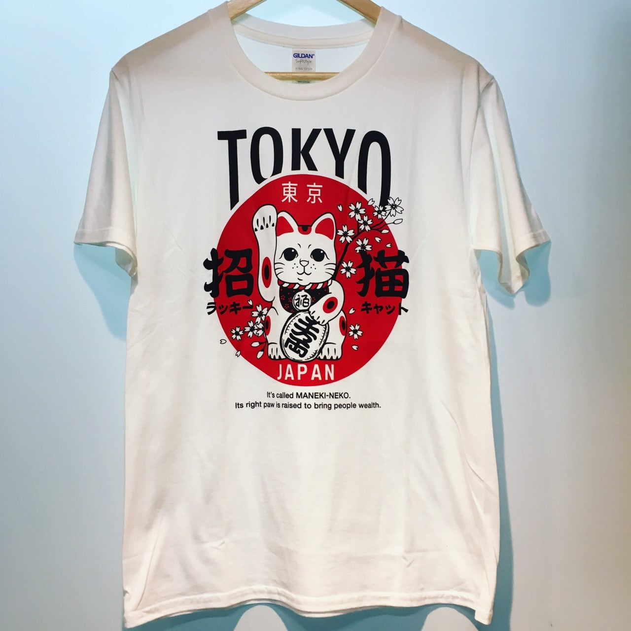 東京 お土産 招き猫 Tシャツ TOKYO lucky cat 外国人人気 浅草