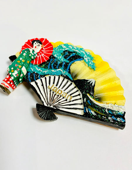 マグネット  波 扇子
