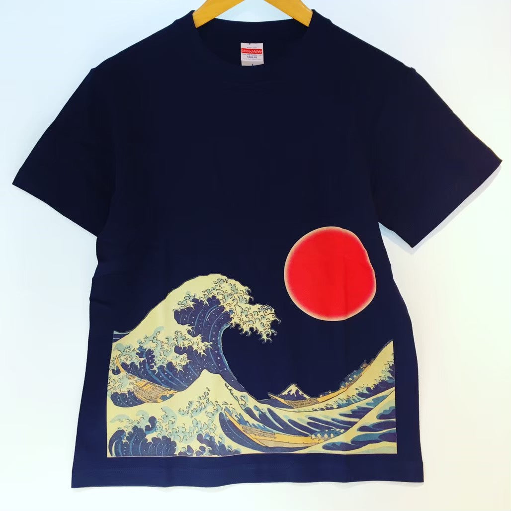 北斎 浪裏 Tシャツ