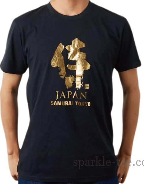 Load image into Gallery viewer, SAMURAI GOLD 侍 金箔 Tシャツ
