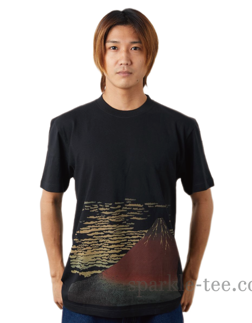 Load image into Gallery viewer, 北斎 赤富士  Tシャツ
