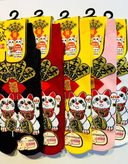 足袋ソックス レディース 招き猫　