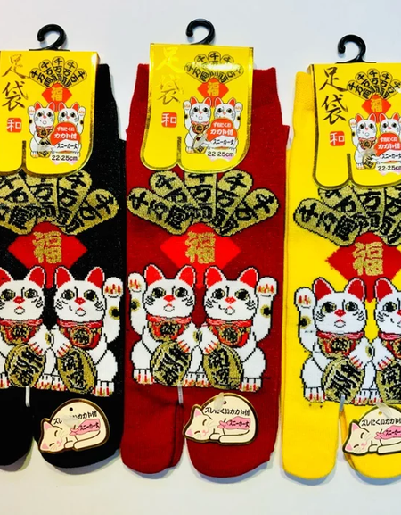 足袋ソックス レディース 招き猫　