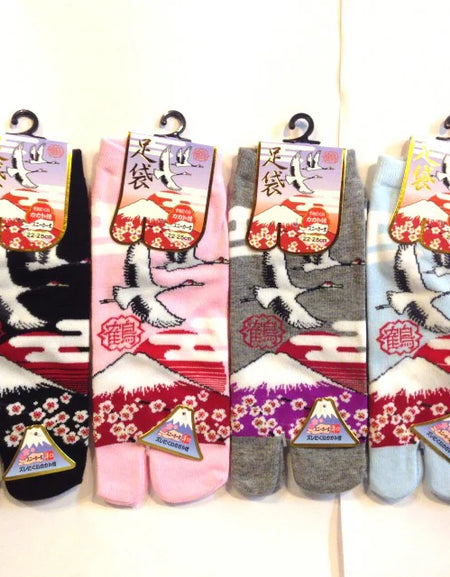 足袋ソックス レディース 鶴と富士　